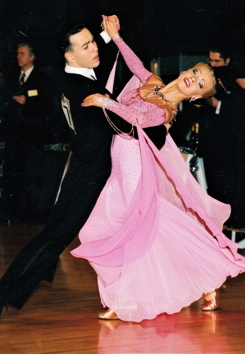 Archival ballroom dance photograph