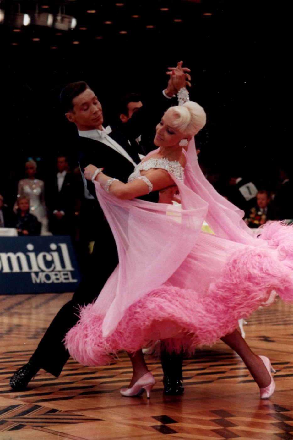 Archival ballroom dance photograph