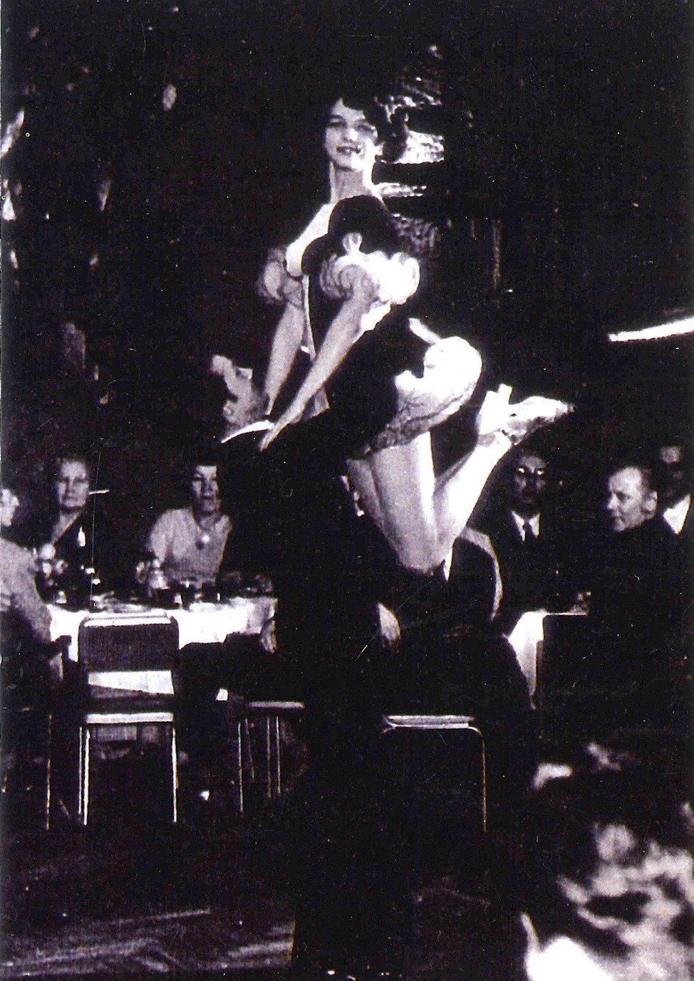 Archival ballroom dance photograph