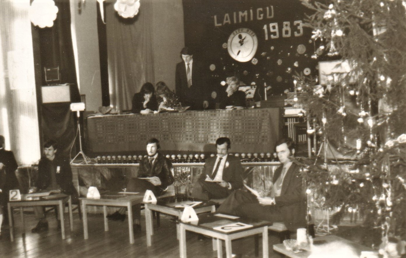 Archival festival photograph with Aigars Svars standing at the back, near the centre